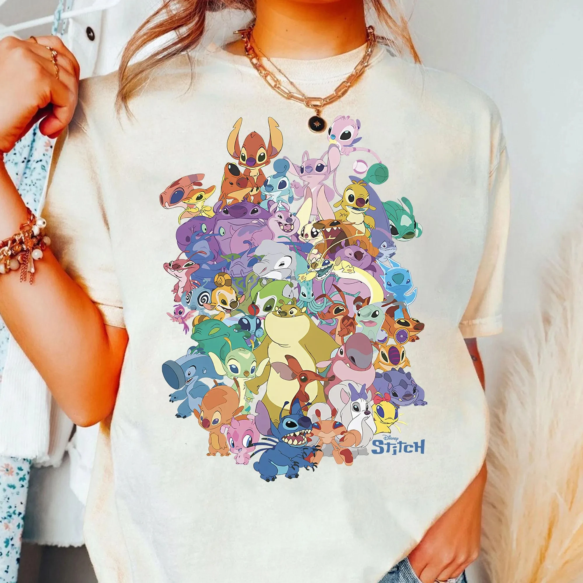 قميص ديزني ليلو وستيتش دوجبيل التجربة، أوهانا يعني الأسرة، قميص هاواي، تي شيرت رحلة عائلية ديزني لاند #5