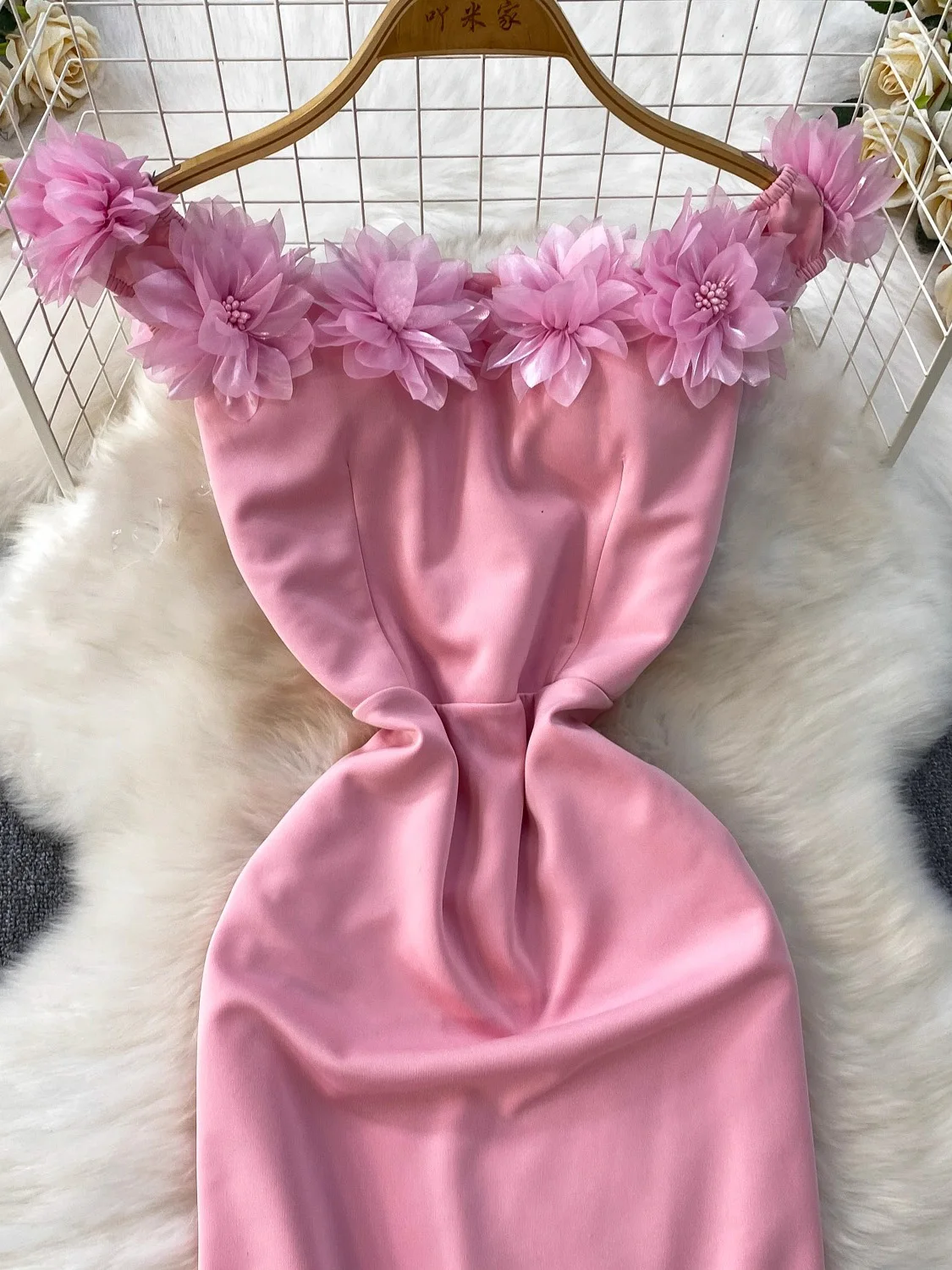 Verão feminino vermelho/rosa/branco vestido de festa sexy flor bodycon bainha vestidos elegante cetim cinta espaguete maxi robe 2026 novo