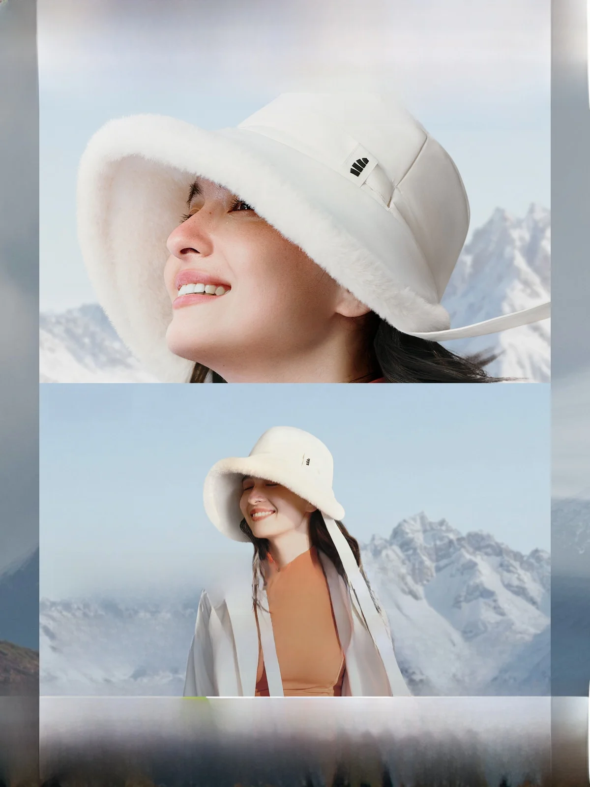 Warm Fleece Lined Fishing Cap for Women with Sash Bicycle Riding Ear Protection Windproof Cold Resistant Outdoor Casual Hat