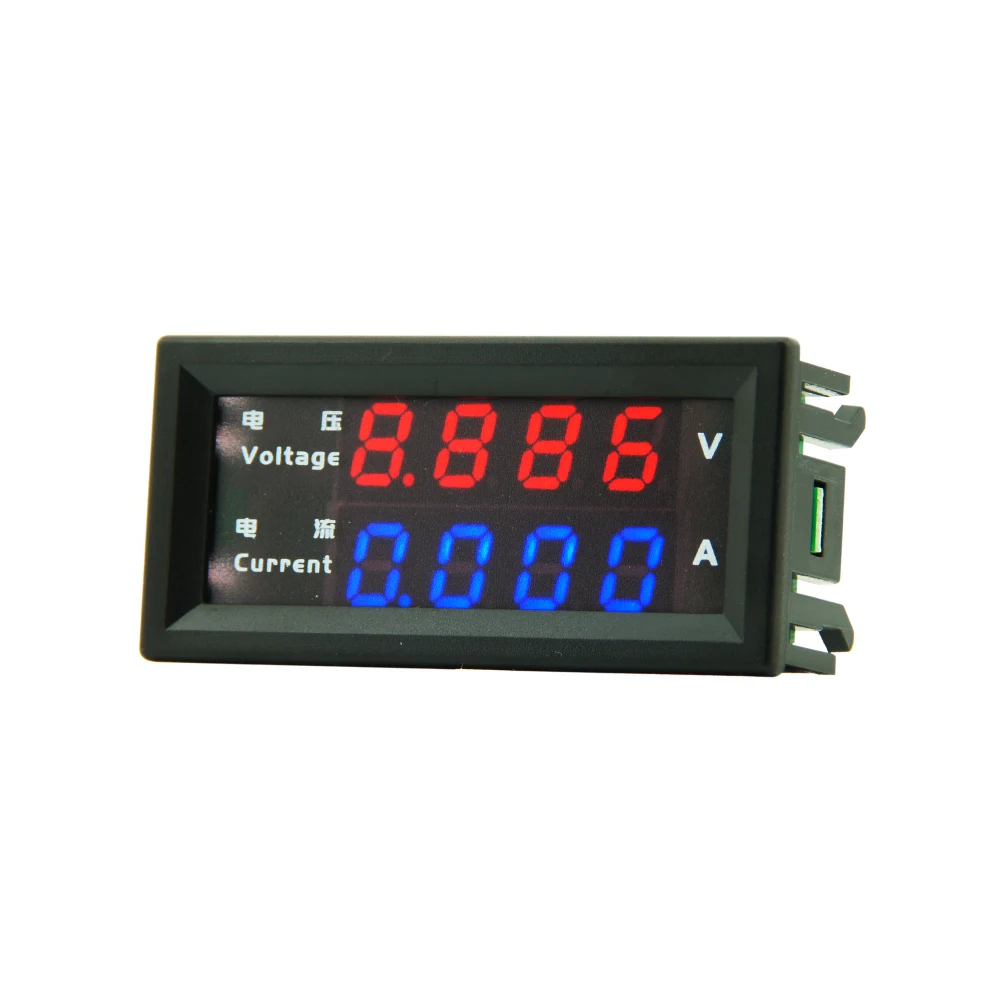 M4430 DC 100V 10A Electronic Digital Voltmeter Ammeter 0.28\'\' 4 Bit Red Blue LDE Display Voltage Regulator Volt AMP Meter Tester