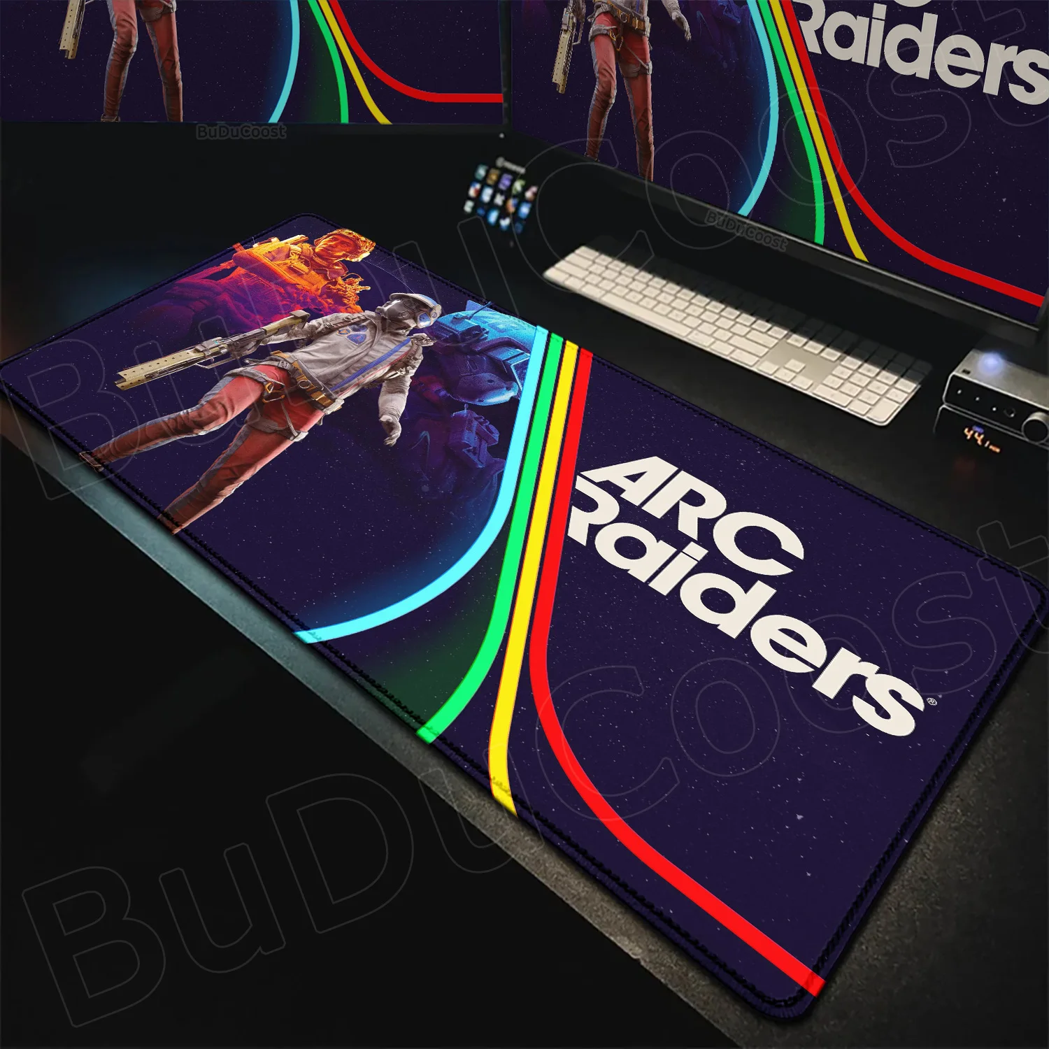 

New Game A-ARC Raiders Mouse Pad Non-slip Rubber 900x400 Large Writing Deskmat Lock Edge Office Student Gaming Cushion MousePad