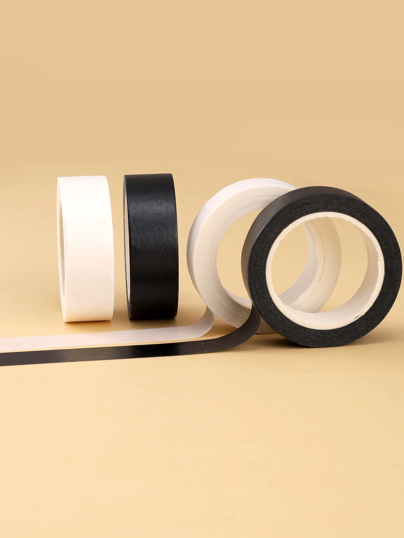 

1pc Adhesive Masking Washi Tape School Supplies Stationery Length 393.7in Single Colour Basic Washi Tape