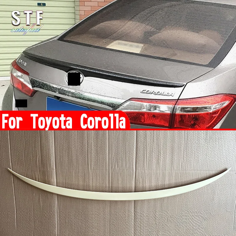 For Toyota Corolla 2014-2018 Sedan Accessories Factory Style Rear Trunk Lip Wing Spoiler Decoration