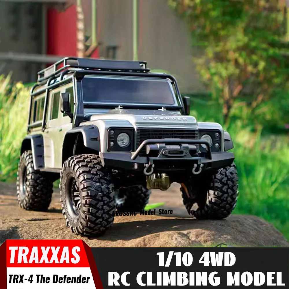 Traxxas 1/10 Trx-4 The Defender Simulation Model Remote Control Electric Off Road Vehicle Climbing Model 82056-4 Rc Car