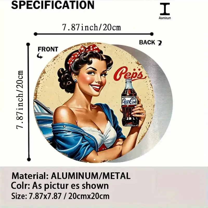 pepsi cola SODA POP COLA Rustic Metal Sign RETRO Garage Man Cave DINER 1950S