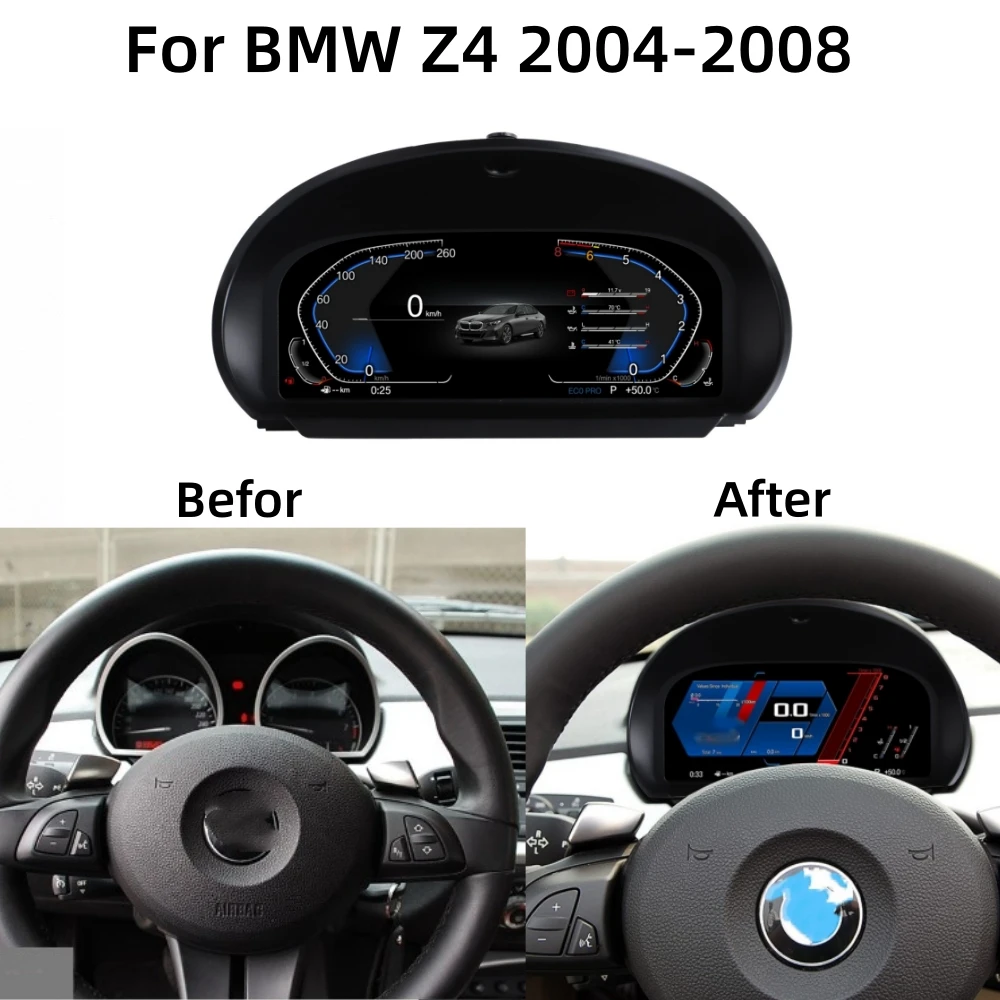 LCD Android Screen For For BMW Z4 E85 2004-2008 Speedometer Car Digital Cluster Cockpit Dashboard Instrument Panel Carplay