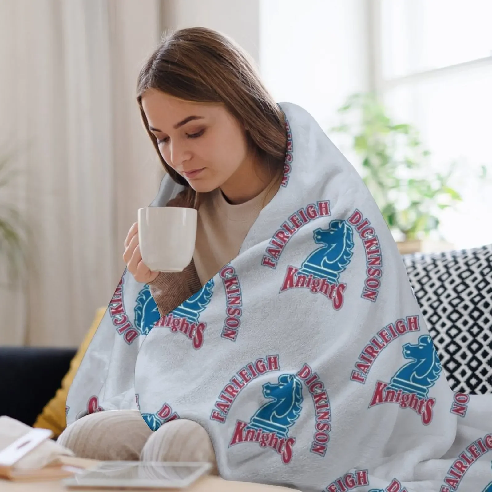 Fairleigh Dickinson Knights رمي بطانية سرير منقوشة الأربعاء نزهة فاخرة St البطانيات