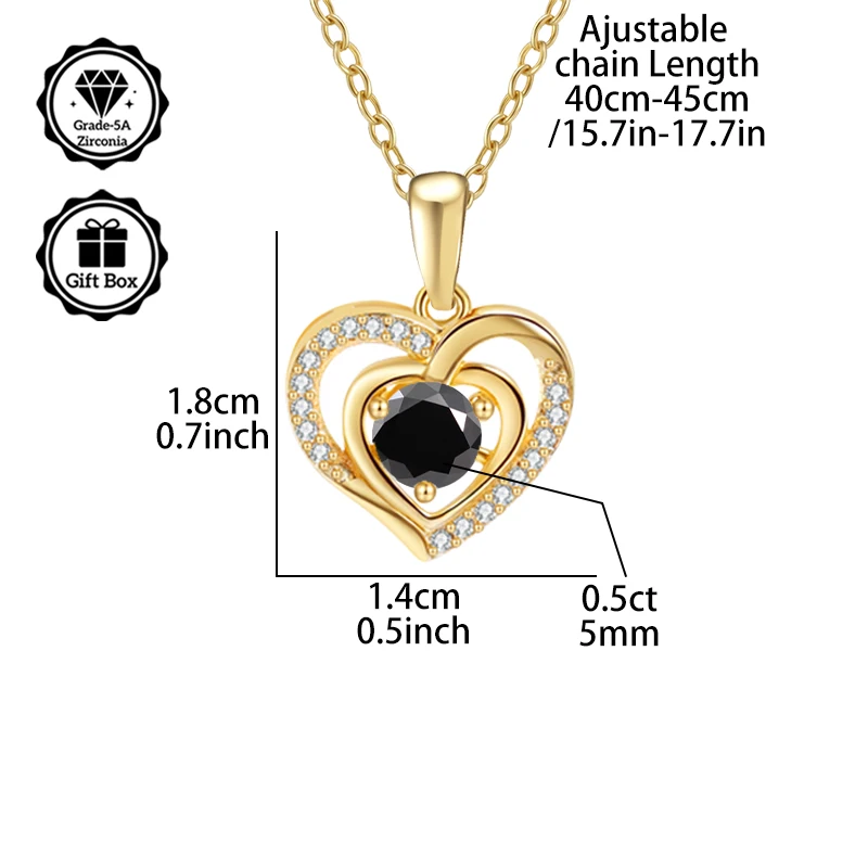 

Ювелирные изделия LAMVOICE для женщин/гипоаллергенное колье, рождественский подарок для, колье с цирконием 0,5 карата, ювелирные изделия высокого качества