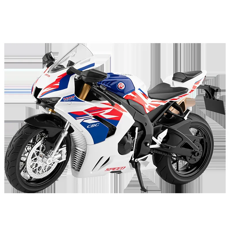 1:9 CBR1000RR-R Fire Blade Modell Simulation Legierung Motorrad Metall Diecast Sound Licht Für Junge Spielzeug Geschenk Sammlung