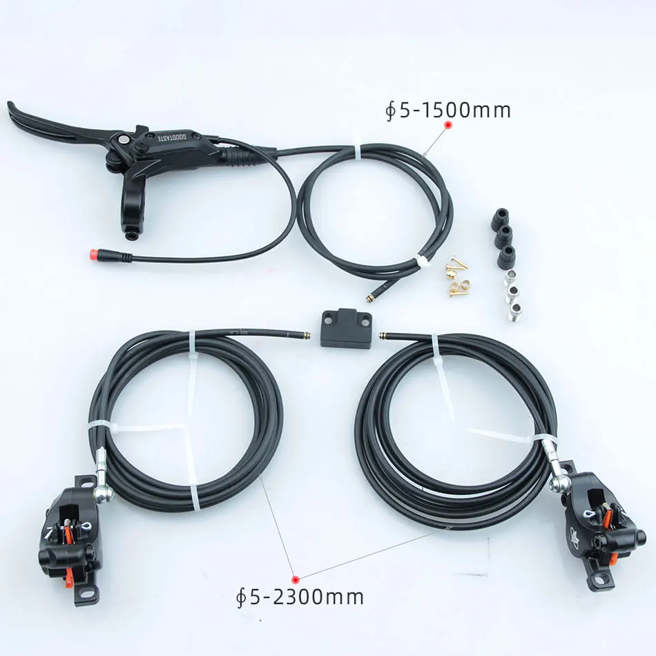 3 Links bicycle brakes Power Off Hydraulic Brake E-Bike MTB Electric Scooter 2300mm Left Right Rotor Disc 1 To 2 bike accessorie