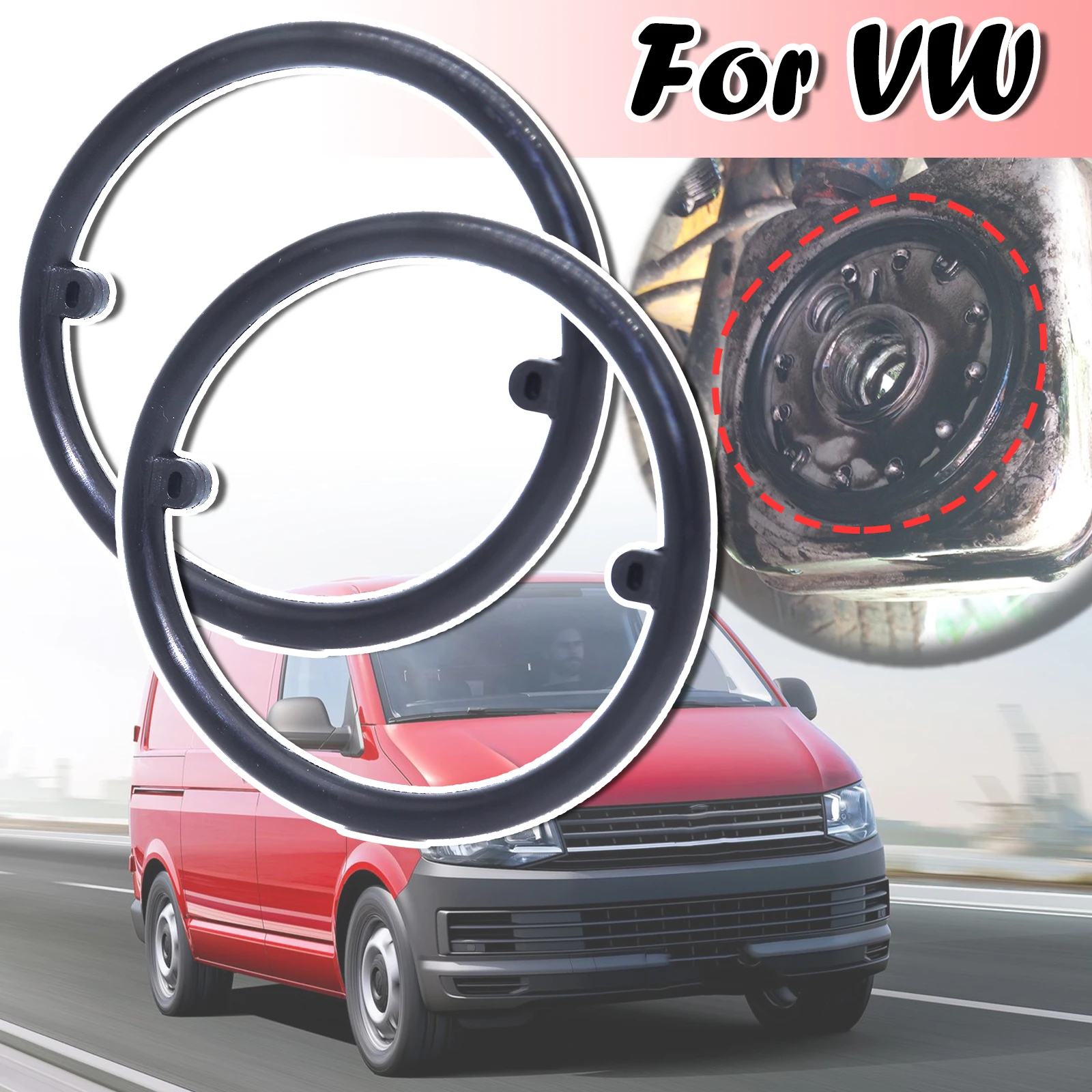 

2X Engine Oil Cooler Filter Seal For VW Touareg Touran Transporter Typ Vento Housing Heat Exchanger O-Ring Upper Gasket Washer