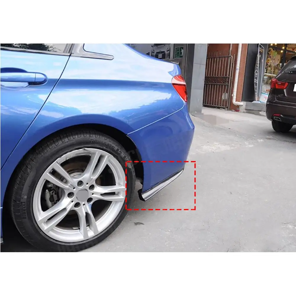 

JCYECF задние бамперы из углеродного волокна, боковые разделители, фартук, Стайлинг автомобиля, FRP, черный цвет для BMW 3 серии F30 M Tech Sport 2012-2017