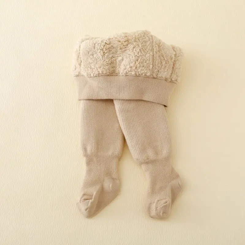 Winter-Kinderstrumpfhosen für Mädchen, Polarfleece, dicke Leggings, lässige, weiche Kleinkind-Baby-Mädchen-Strumpfhose, schützt vor Kälte, Kinderstrumpfhose – Detail 3