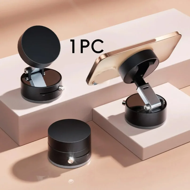 

Generic Car Phone Holder Strong Vacuum Suction Simple Installation Phone Stand Phone Mount Adjustable Angle Professional