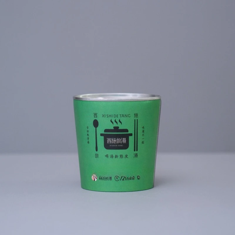 Internet celebrity can takeaway packing box, high temperature leak-proof, round paper bowl