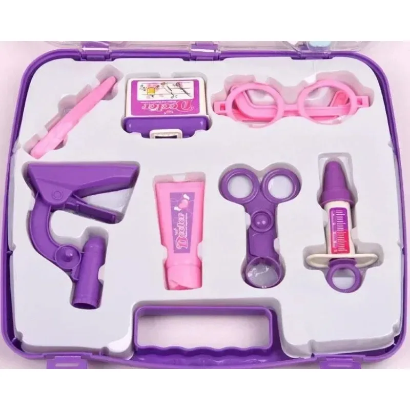 14 ชิ้น/เซ็ตเด็กเด็กจําลองหมอเล่นชุดเล่นของเล่นพยาบาลยาพลาสติก Toolkit กล่องแกล้งทําเป็นเล่นเกมของขวัญ