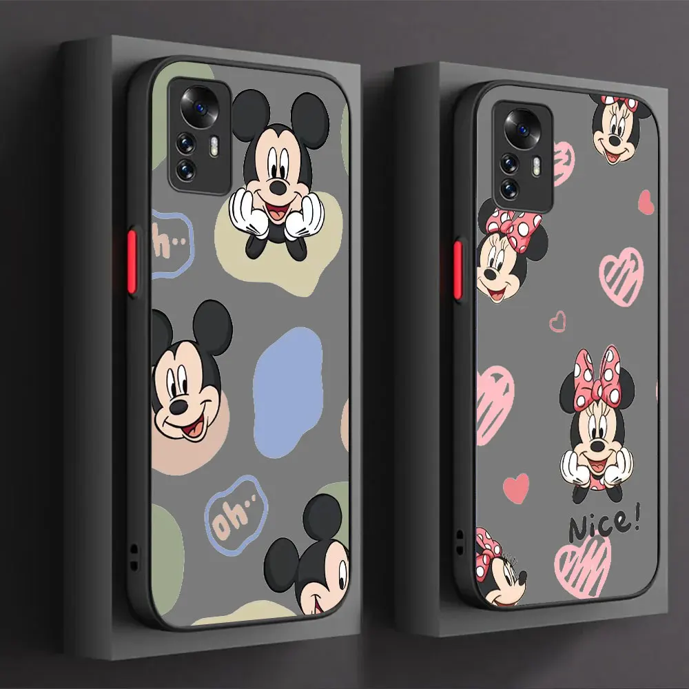 Cute Mickey Minnie Mouse Phone Case For VIVO V25 25E V23 V23E V21 V21E V20SE V20 V19 V17 V15 V11 V11I V5 V5LITE S 5G PRO