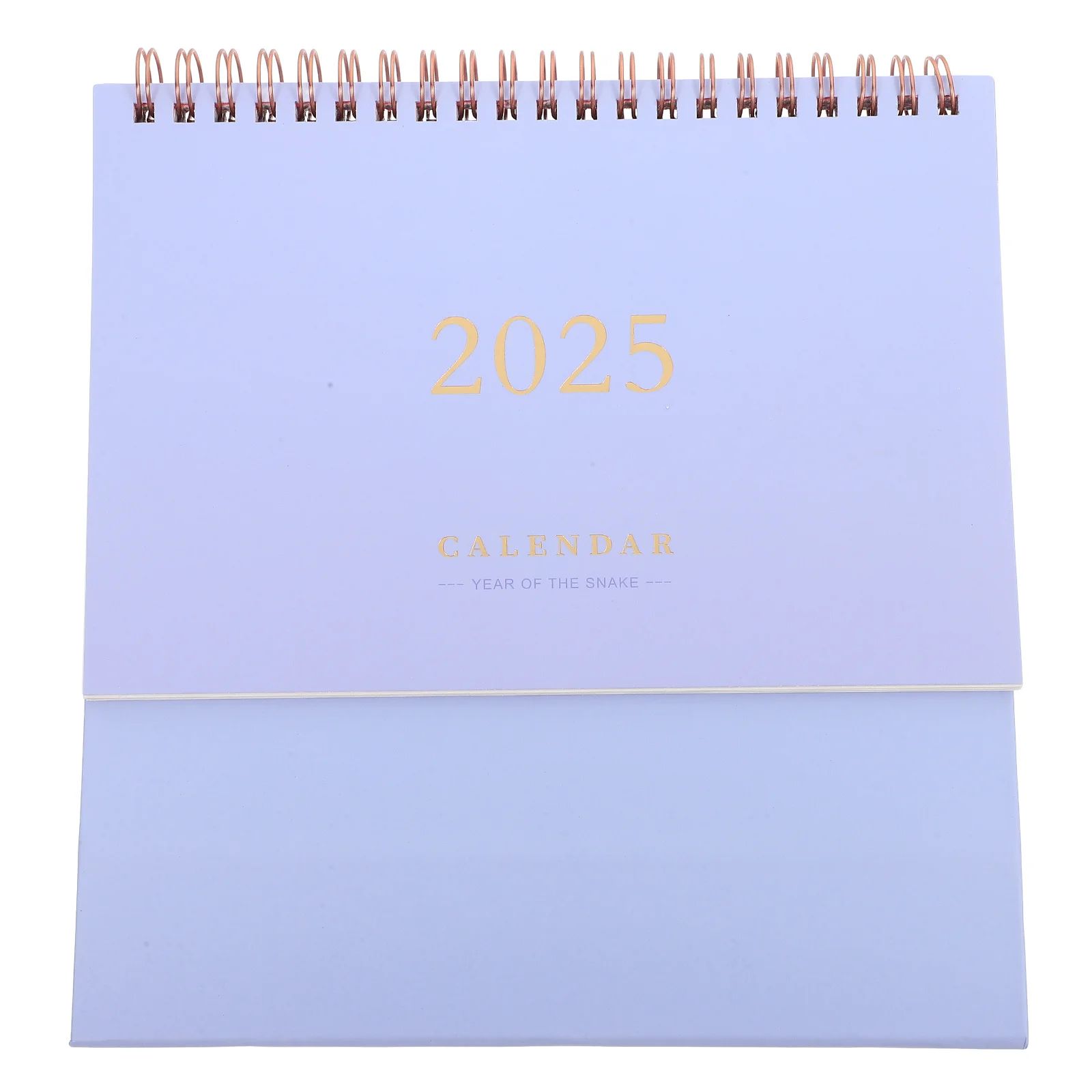 

Gold Foil Desk 2024 Minimalist Desktop For Office Home Decor Thick Paper Metal Binding Table Calendar Daily Use Organizer