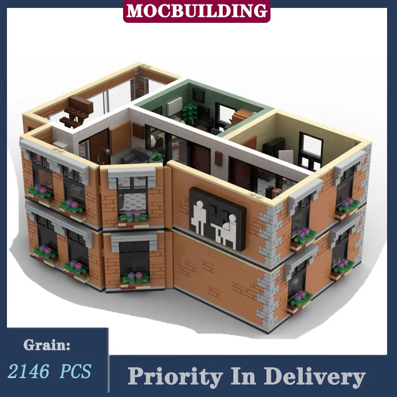 The Office TV Apartment Building Model Building Blocks MOC Architecture Street View Collection Series Toy Gifts