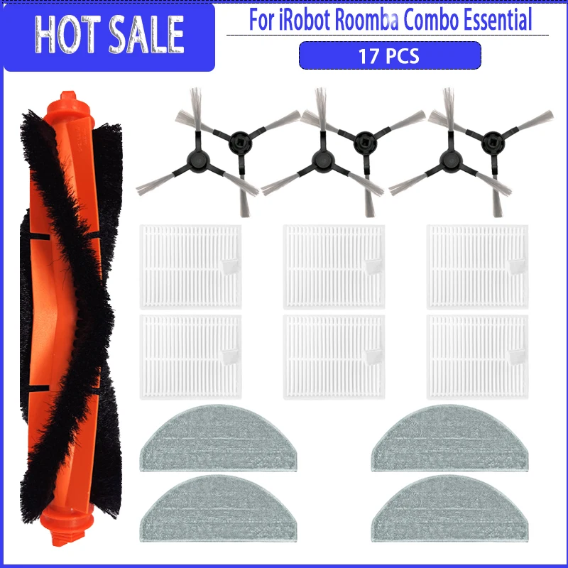 Main Side Brush HEPA Filter Mop For iRobot Roomba Combo Essential Y01420  Cleaner Robot Vacuum Cleaner Accessories