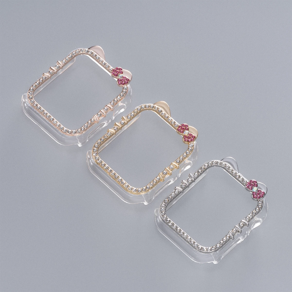 HOT Hollow Protective Case for Apple Watch Case 9/8/7 41mm 45mm Bling Women Bumper Frame Cover iWatch Series 40mm 44mm 6/5/4 SE - view 6