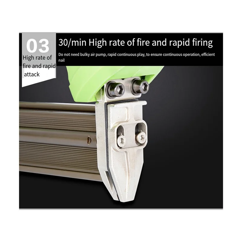 BHTS-Strumento elettrico per unghie Cucitrice per chiodatura Kit di strumenti per cucitrice Accessori per utensili per la lavorazione del legno Spina europea per chiodo dritto F30