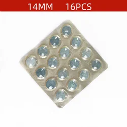 25/16pcs Pool Cue Tips 10/11/14mm Diameter Hardness Tips Billiard Snooker Accessories S/M/H