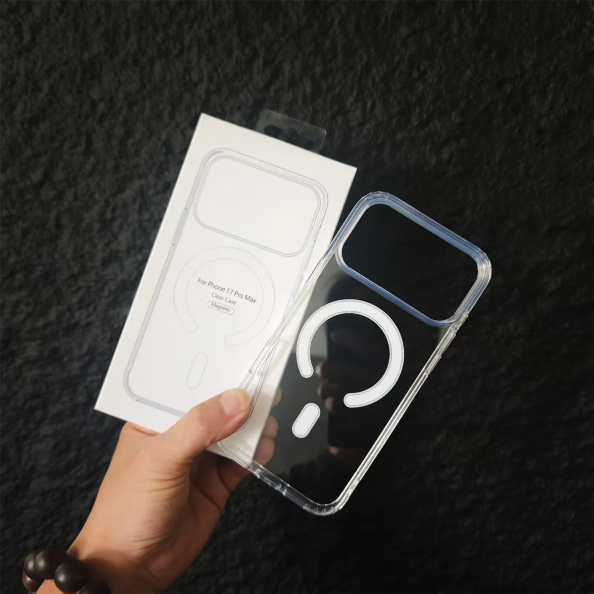 Suitable for iPhone17, iPhone 16pro acrylic transparent magnetic phone case 15 17air shockproof bestseller
