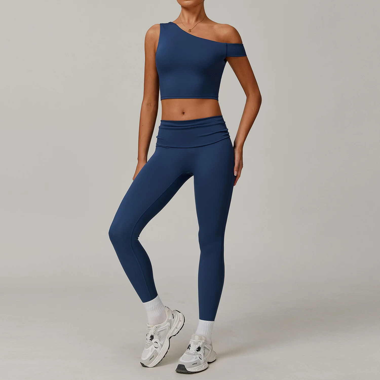 2Pcs Gym Set Sportswear Women Sports Tank Tops High Waist Stretch Flared Pant Gym Suit Fitness Clothes Activewear Workout Sets