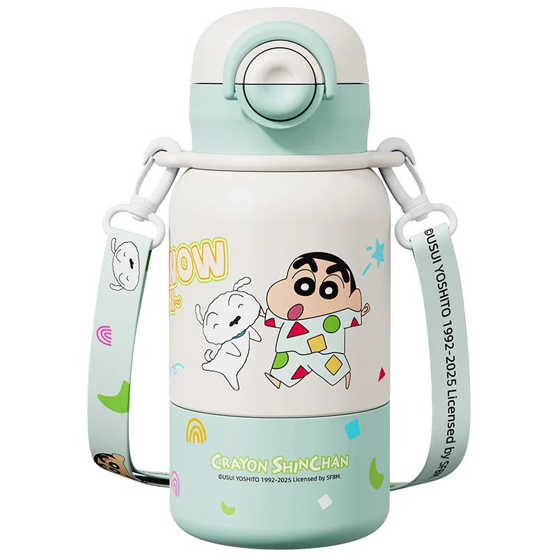 X&W Kids Thermos Bottle Cute Crayon Shin-Chan Thermos Cup Ice Tumbler Stainless Steel Straw Cup Anime Peripheral Gifts Water Cup view 6
