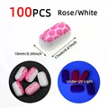 100pcs rose white
