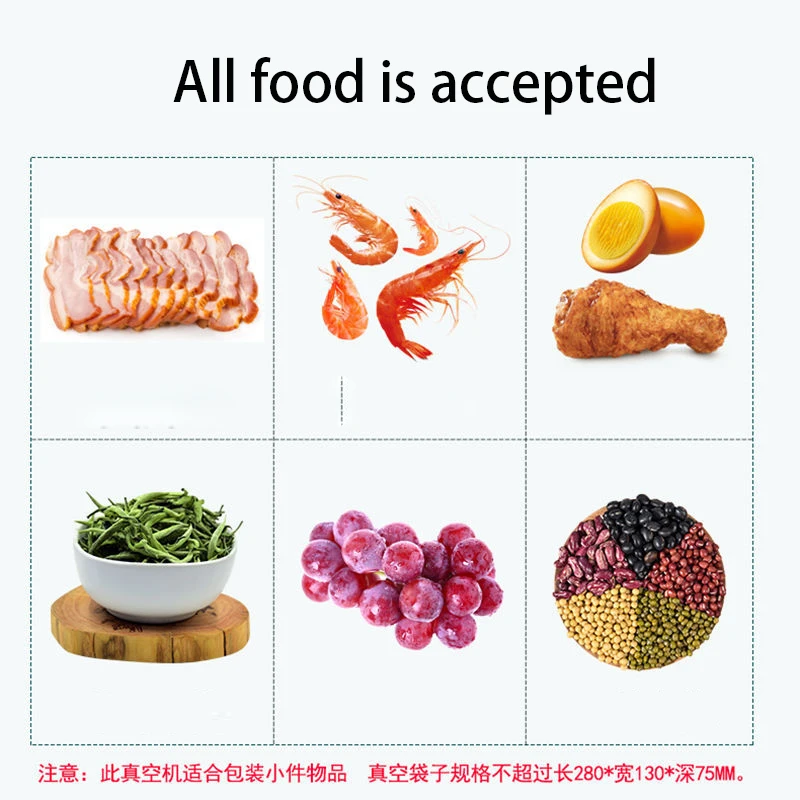 Food preservation storage Vacuum Sealer Machine electric Auto Vacuum Packaging Machine Dry / Moist Modes meat sealing freezing