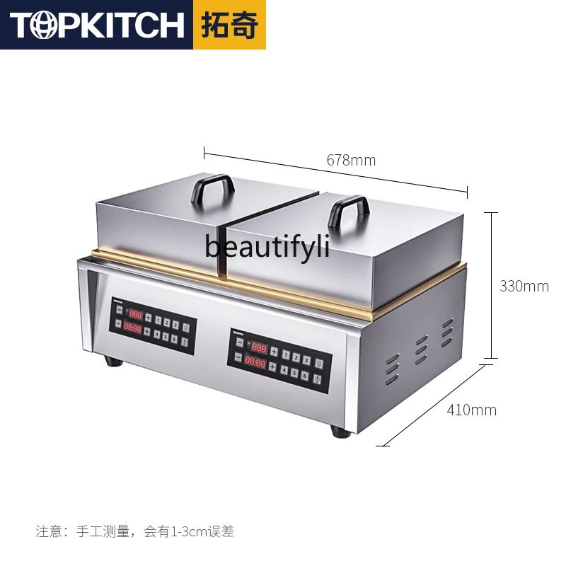 Commercial double head อัจฉริยะอุณหภูมิควบคุม causeway burner มัฟฟินเค้กขนมขบเคี้ยวอุปกรณ์เครื่อง