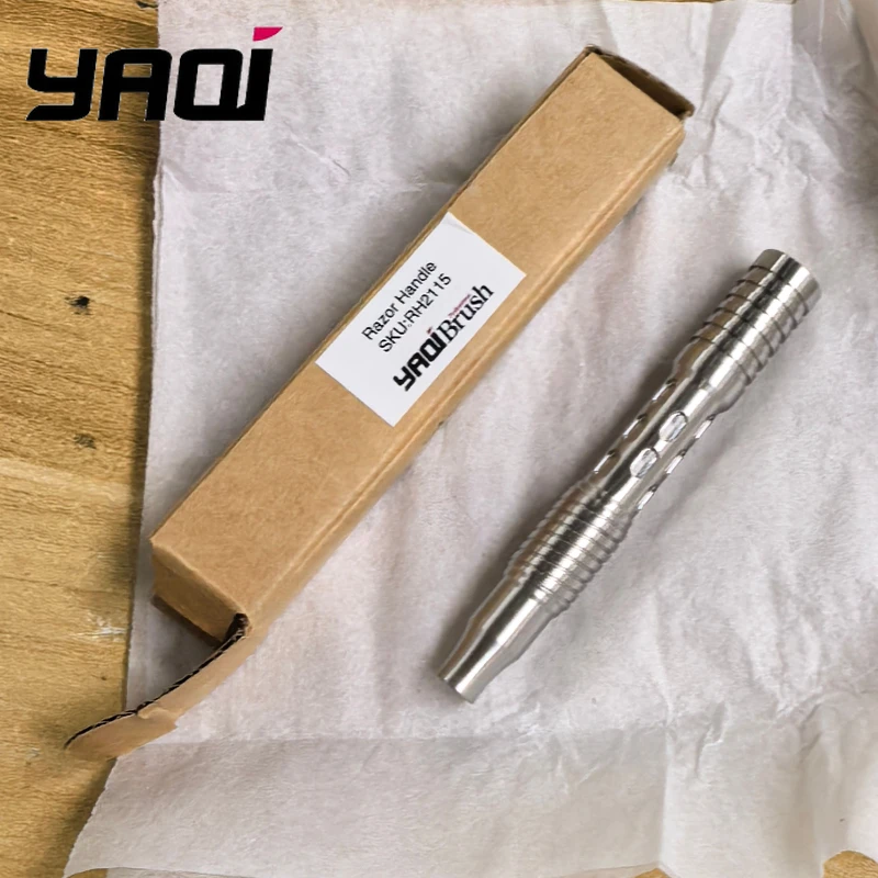 

Ручка для мужской профессиональной безопасной бритвы Yaqi 316 из нержавеющей стали, около 57 г.
