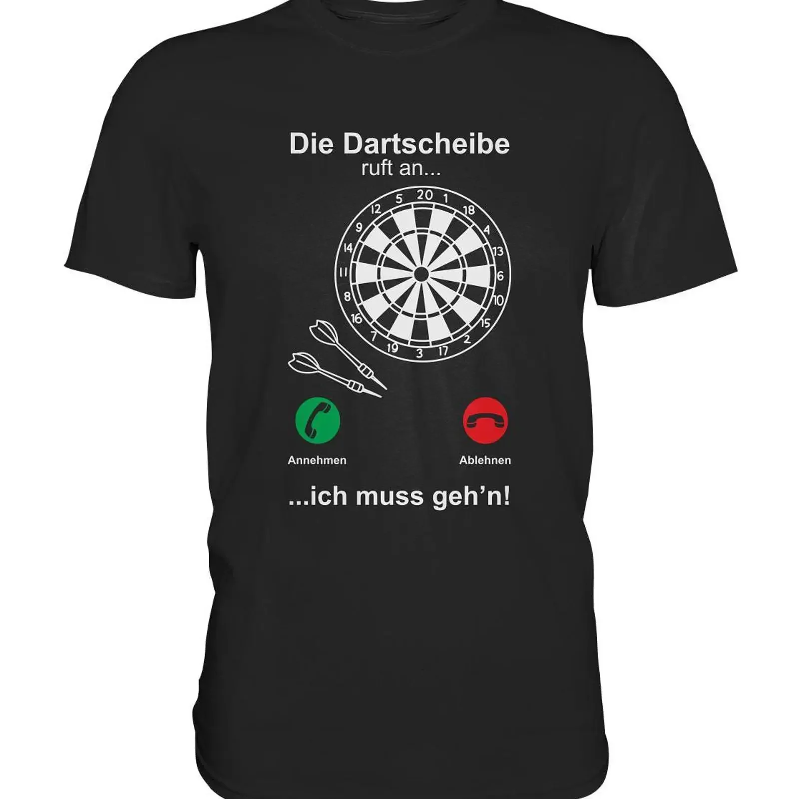 Dartboard Calling Funny Dart T Shirt Premium vintage Washed Unisex graphic Stretched homme Slightly streetwear designer clothes