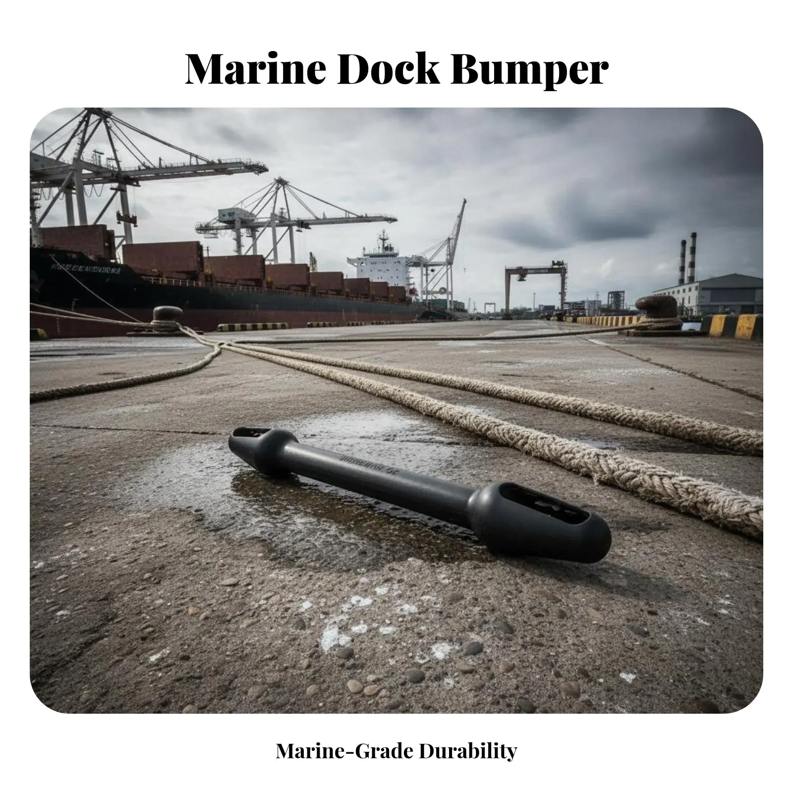 

Docking Snubber High Elasticity Rubber Docking Dock Line Snubber Wear-Resistant Boat Rope Shock Absorber Anti