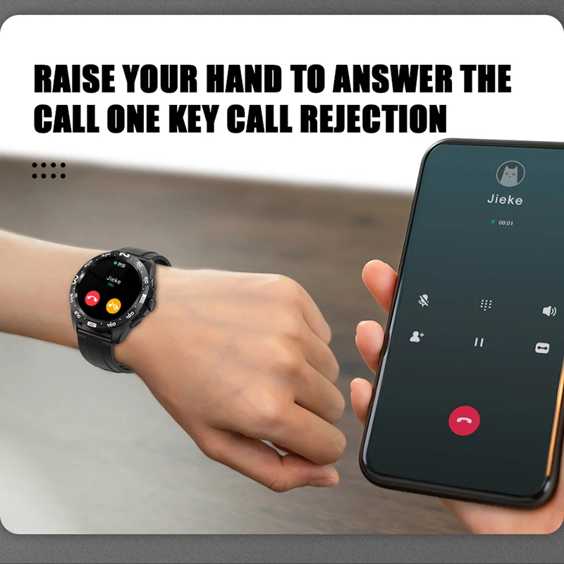 مقاوم للماء الدورية الحافة Smartwatch ، 1.32 "، 360x360 بكسل ، ساعة ذكية للرجال ، مكالمة ، الاتصال الهاتفي مخصص ، جديد ، 2023