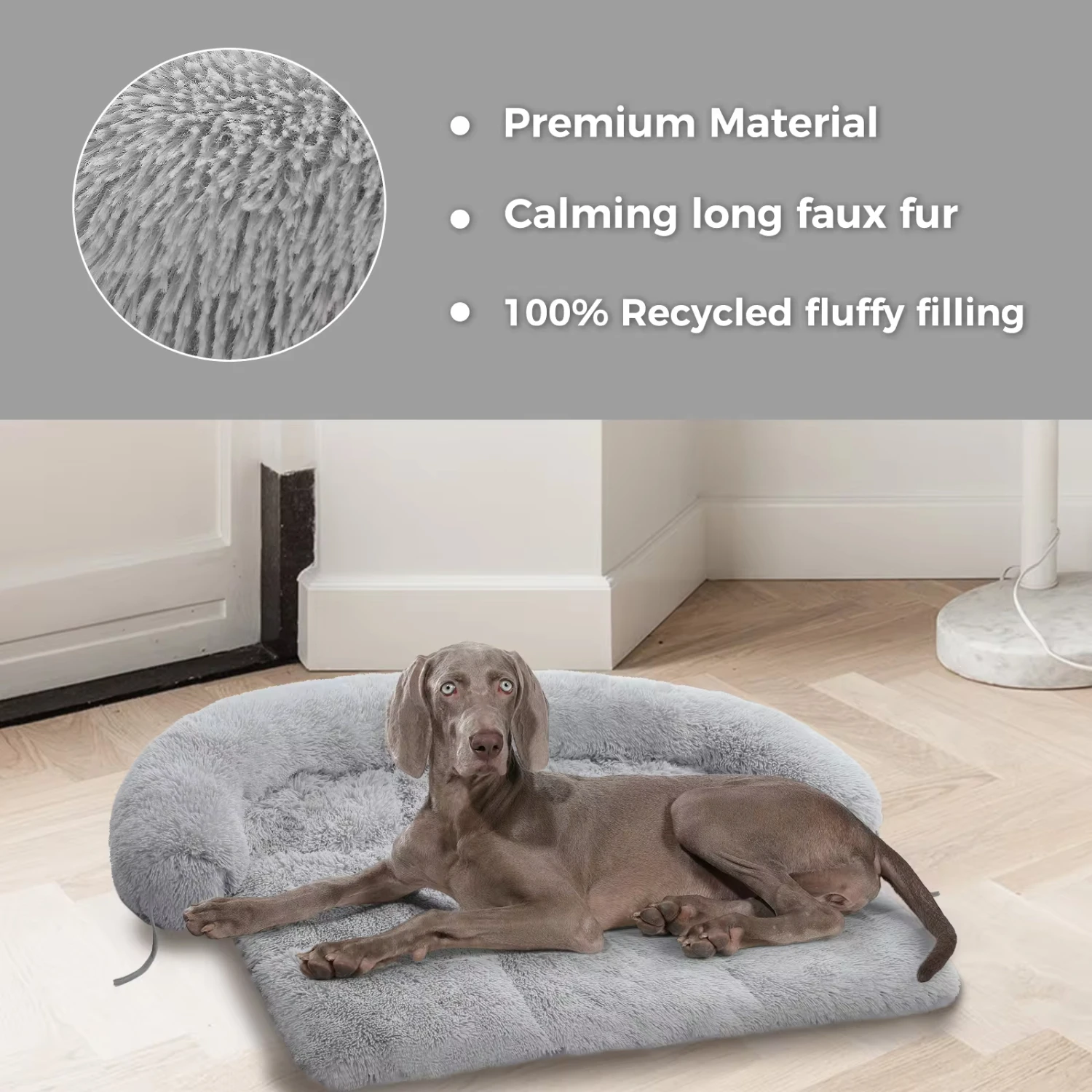 

Dog Bed Large Sized Dog, Fluffy Dog Bed Couch Cover, Calming Large Dog Bed, Washable Dog Mat Protector,Perfect