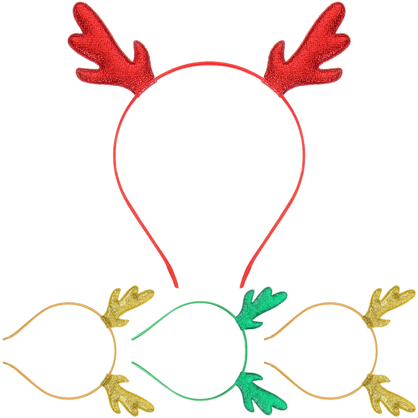 

4Pcs Antler Headbands Christmas Hair Band for Girls Women Party Kids Hair Accessories Holiday Antler Headbands for Women