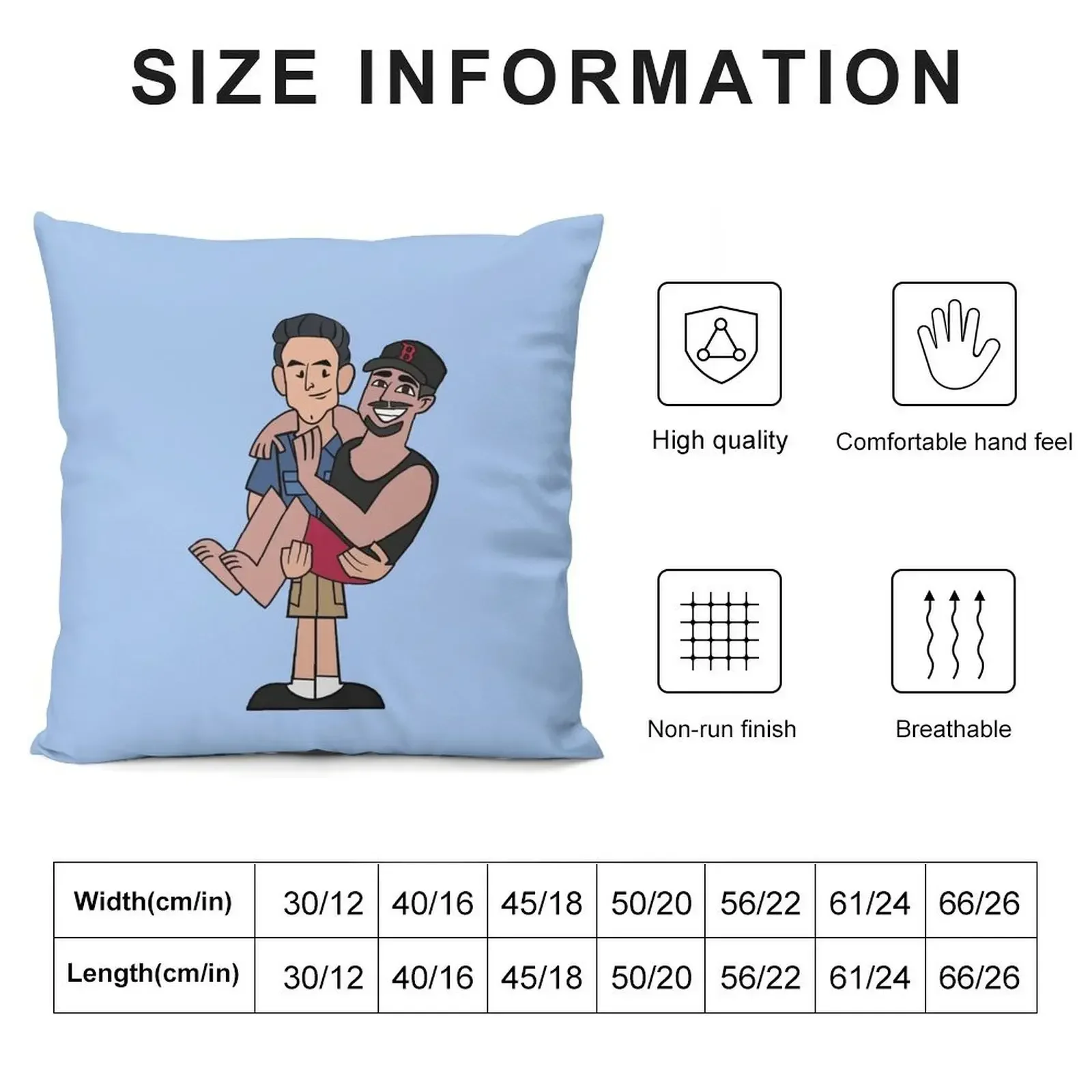 Jeff Probst and Boston Rob Throw Pillow pillow cover luxury Luxury Pillow Cover luxury home accessories