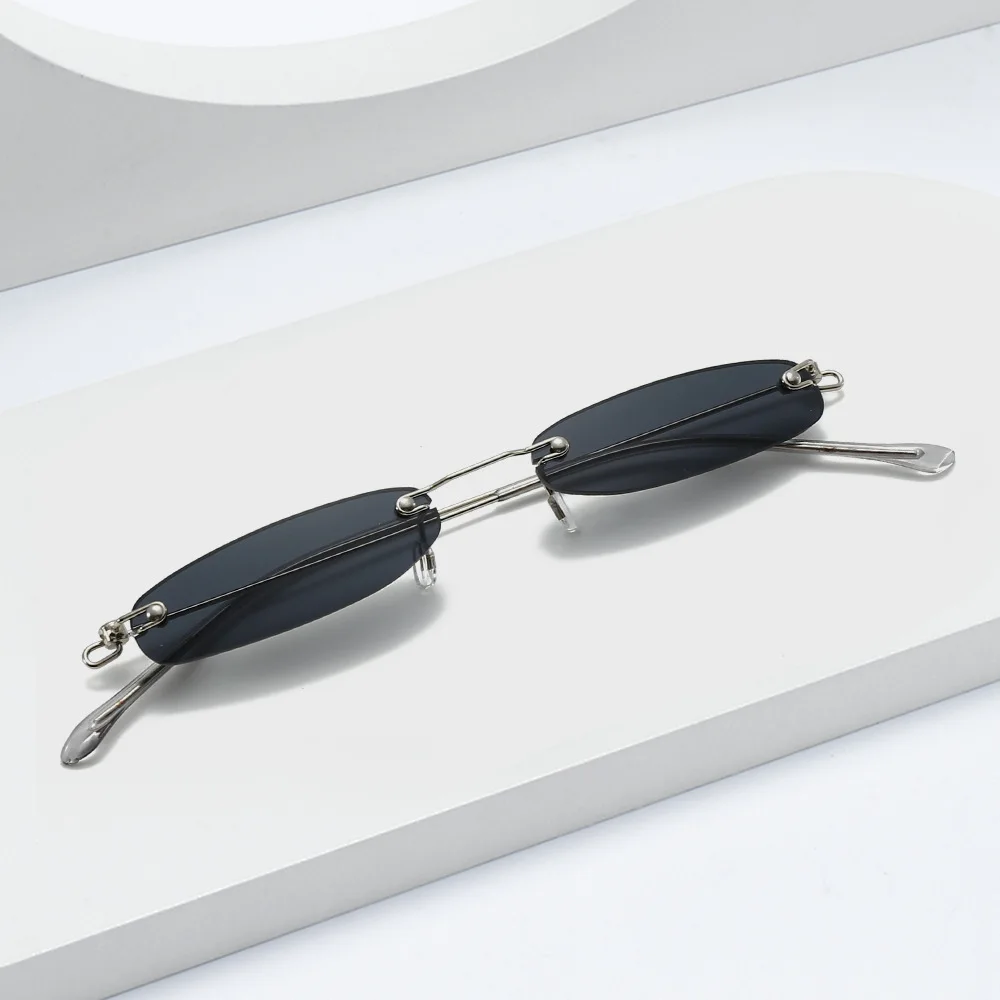 מצחיק מיני-משקפי שמש בסגנון משקפי שמש עבור זכר נקבה קטן סגלגל רגליים צד eyewear חיצונית רטרו coculos de sol gafas