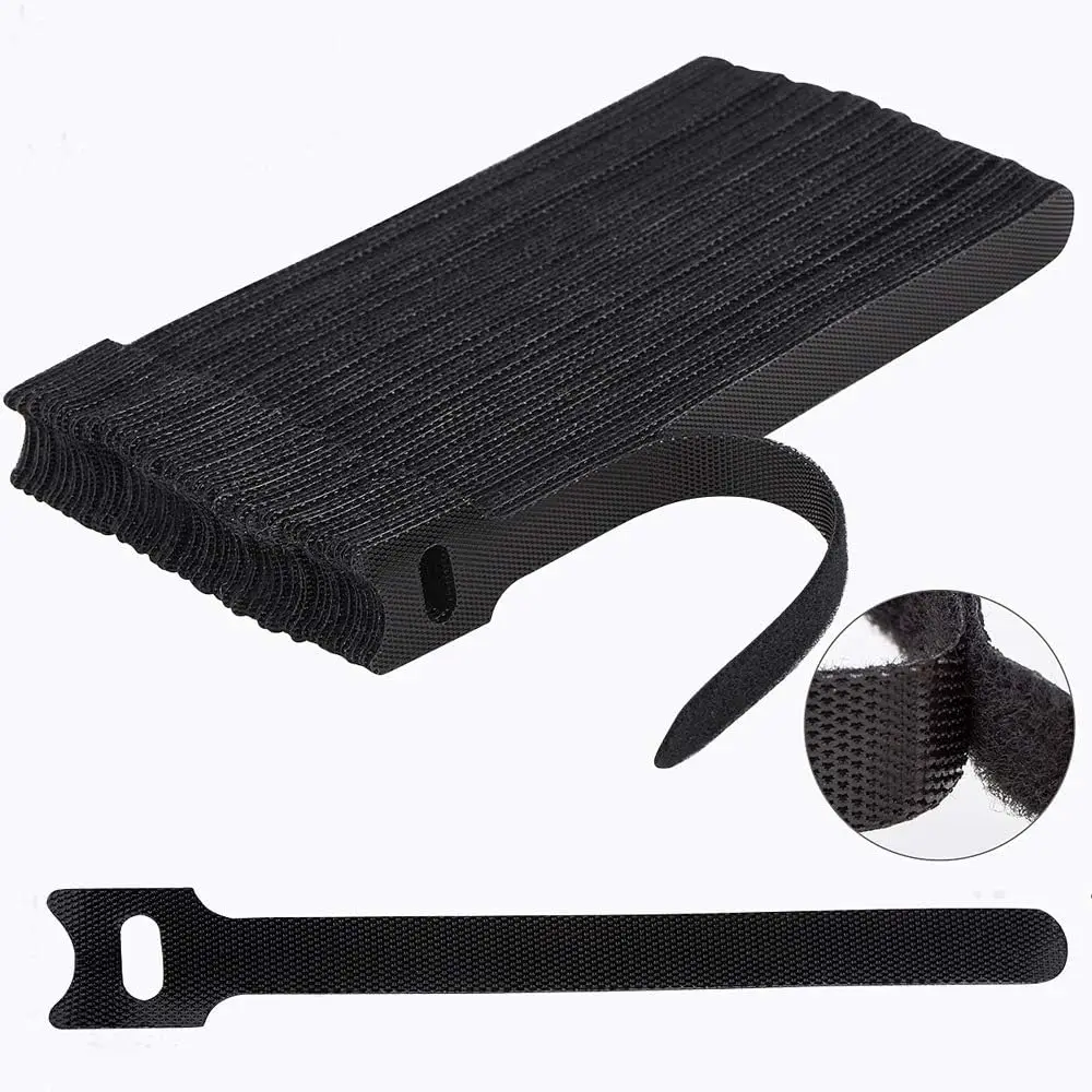 

60 Pcs Reusable Cable Ties, Adjustable Cord Straps, Wire Organizer for Home Office Garage