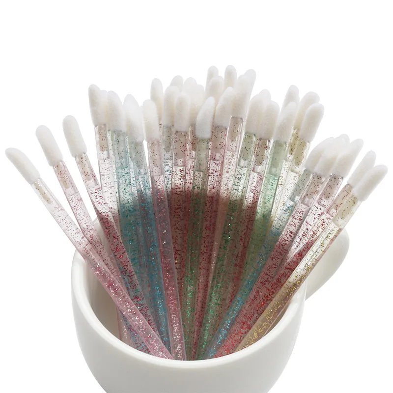 50PCS Disposable Eyelash Makeup Brush Lash Cleaning Mascara Applicator Lipstick Wands Eyelash Extension Cosmetic Brushes