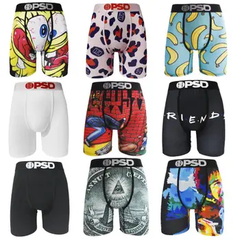 Boxershorts sexy pour hommes, caleçons pour hommes, culottes imprimées, slips boxer à la mode, caleçons