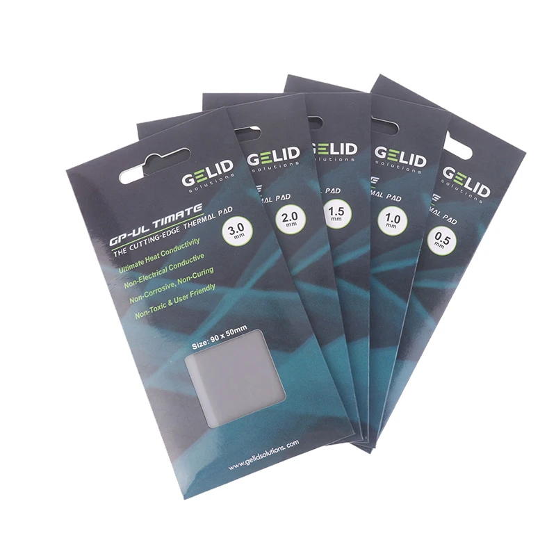 

GELID GP-Ultimate 15 Вт/MK термопрокладка для процессора/графического процессора, графическая материнская плата, силиконовая смазка, теплоотводящая силиконовая прокладка 90x50 мм