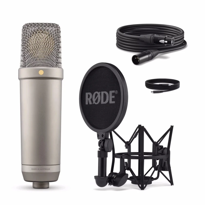 Rode nt1 5th Large-diaphragm Cardioid Condenser Microphone Ultra-low noise and wide dynamic range for pop, rock and hip-hop