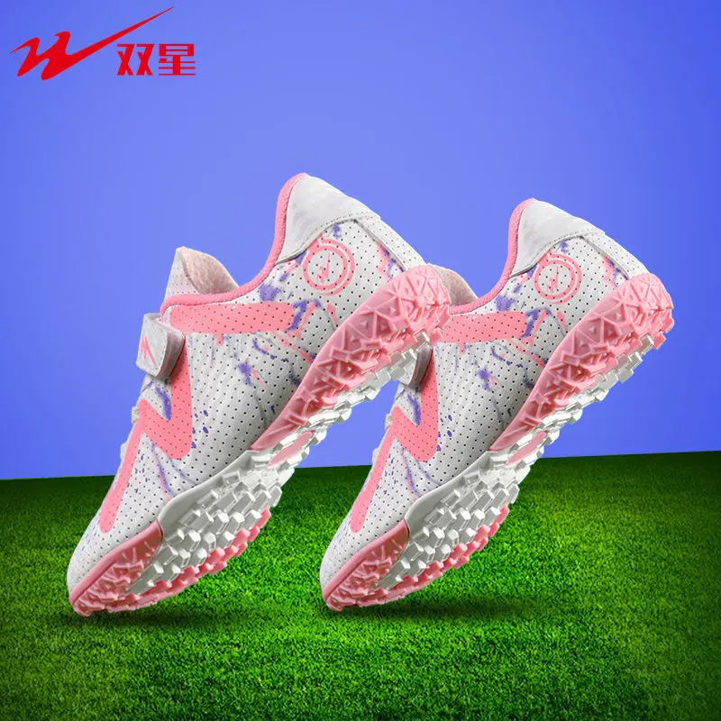 Slip on Laceless Soccer Cleats Quick Entry Design Elastic Collar Stable Traction for Youth Adult Casual Football Practice