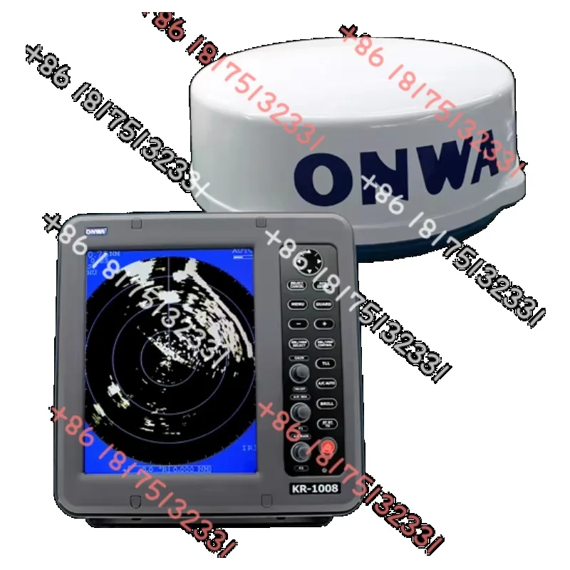 

9.7inch ONWA X-Band 4KW up to 36nm KR-1008 Marine Supplies Product Marine Radar Support AIS ARPA Display Target Tracking