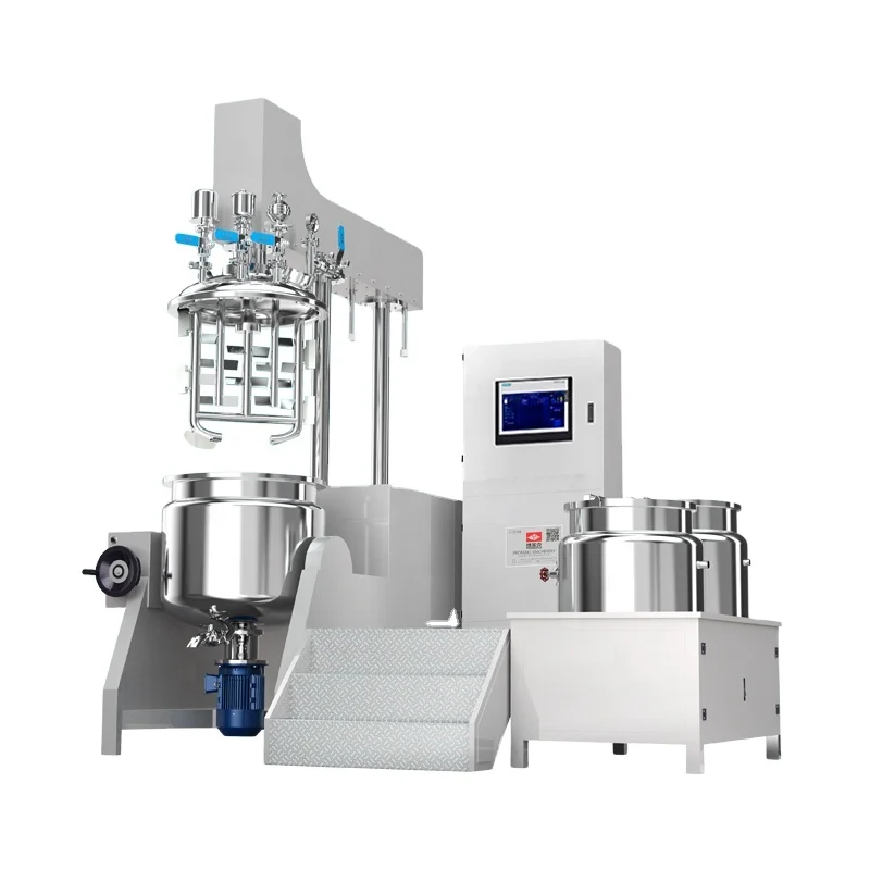 

PMK-500L High Shear Homogenizer Stainless Steel Vacuum Emulsifying Lotion Mixer Durable Core Pump Motor For Processing Chemicals