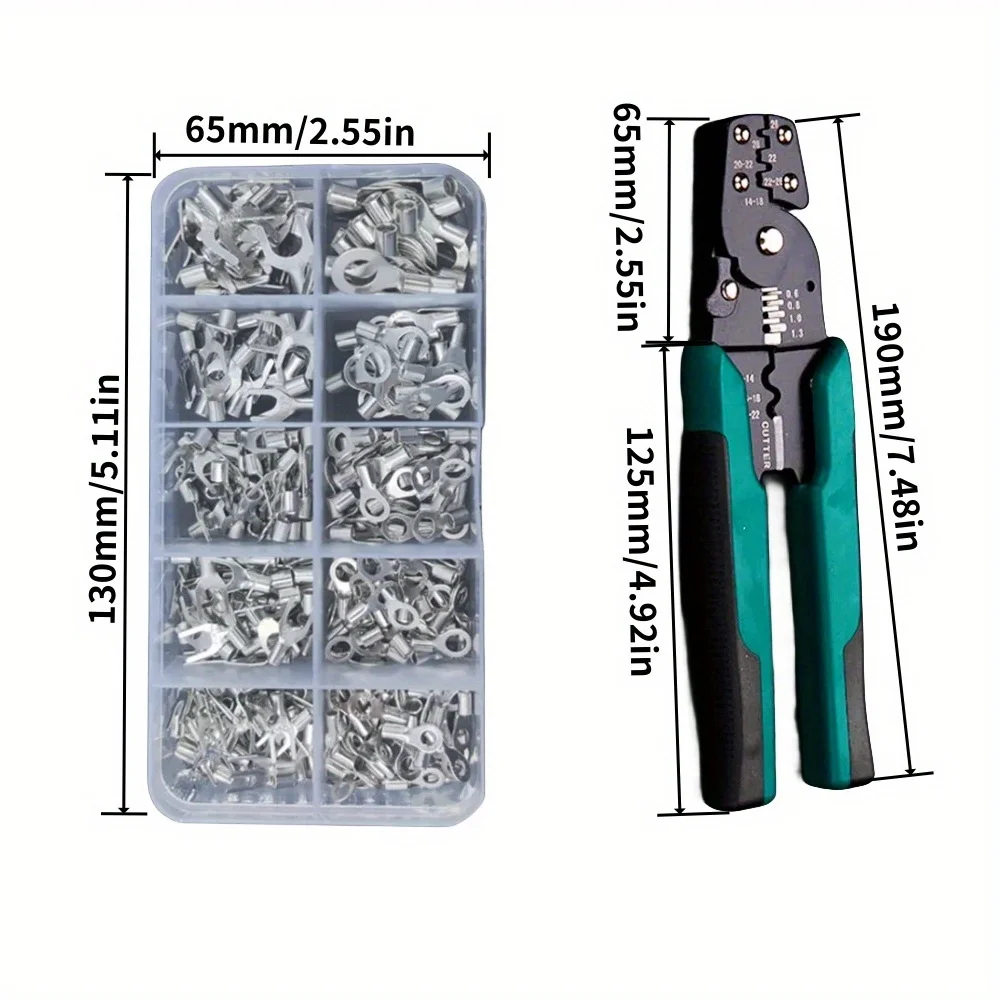 Boxed Crimp Terminal,Electrical Connector,U/O Shaped,Splicing Termination ,Wire Connector,Cable Termination Pliers